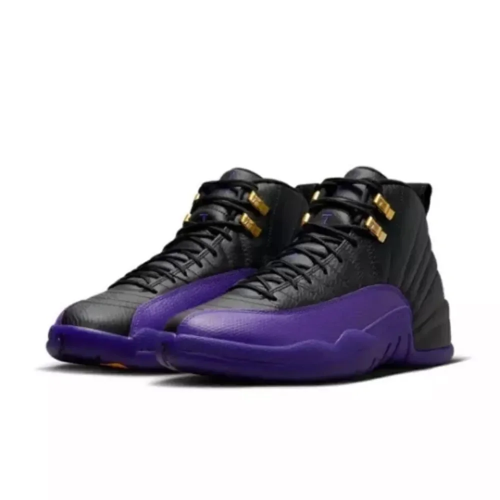 Air Jordan Retro 12 Field Purple Black Sneakers Size 12 - Picture 1 of 14